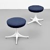 Pair of George Nelson Swivel Stools