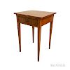 Eldred Wheeler Federal-style Tiger Maple One-drawer Stand