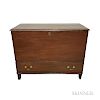 Country Red-painted Pine One-drawer Blanket Chest