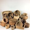 Twenty-three Woven Splint Baskets.  Estimate $400-600