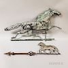 Two Running Horse Weathervanes