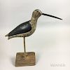 Carved and Painted Wood Shorebird