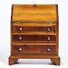 Miniature Chippendale-style Mahogany and Birch Slant-lid Desk