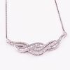 Diamond and sterling silver necklace