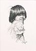 Bill Owen b. 1942 - 2013 CAA, NAWA | Portrait of a Little Girl
