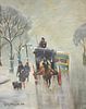 Guy Wiggins 1883 - 1962 | 5th Ave Cabby in the Snow