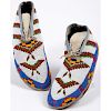 A'aninin (Gros Ventre) Beaded Hide Moccasins