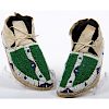 Northern Plains Child's Beaded Hide Moccasins