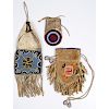 Plains Beaded Hide Pouches and Bags