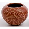 Ida Yepa (Jemez, 20th century) Carved Redware Pottery Jar, From the Collection of William H. Saunders, M.D. and Putzi Saunders, Ohio