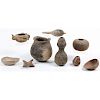 Collection of Anasazi and Mimbres Pottery, Rattles, and Figures