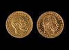 Two German Gold 10 Mark Coins