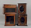 Group Four English Victorian Oak Tobacco Cabinets