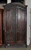 French Provincial Carved Oak Armoire