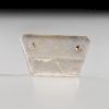 A Clear Fluorite Two-Hole Gorget,1-7/8 in. 