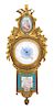 A Sèvres Style Porcelain Mounted Gilt Bronze Barometer Height 24 inches.