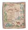 A French Pastoral Tapestry Height 60 x width 108 inches.