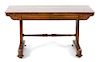A William IV Rosewood Writing Desk Height 28 1/2 x width 52 x depth 25 inches.