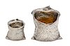 Two Italian Silver and Silver Gilt Articles, Ilario Pradella, Milan, retailed by Buccellati, a cigarette and match holder in the