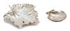 Two Italian Silver Bowls, Renato Raddi, Florence, 20th Century, one of leaf-form having a trailing vine foot, the other a shell-