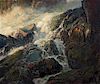 Frederick Judd Waugh, (American, 1861-1940), Rapids Over Waterfall