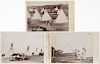 Three Cabinet Card Photos of a Kiowa-Comanche Camp, Irwin Studios, Chickasha, photos 4 x 5 1/2 in.