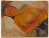 Albert Chavaz Cire Reclining Nude Woman Painting