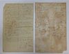 2 Letters Documents Pelham MA US Constitution 1787