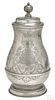 German pewter Brewer's Guild flagon, 18th c.