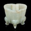 WHITE JADE RUYI-FORM CUP, QING