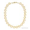 18kt Gold and Diamond "Filigree Circle" Necklace, Cathy Waterman
