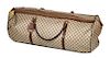 A Gucci Monogram Canvas Duffle Bag, 11" H x 31" W x 15" D; Handle drop: 8.5".