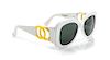 A Pair of Chanel White Sunglasses,