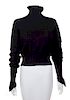 A Chanel Black Cashmere Sweater, No size.