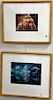 Four framed photographs including After Edward Curtis Mojave Indian Girl "Mosa" with Summa Gallery label on verso; a pair of framed ...