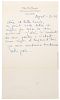 Dalí, Gala. Carta Dirigida a Lucia. New York, abril 13 de 1961. 24.4 x 14 cm. Firma de Gala Dalí.