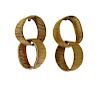 Chaumet 18K Gold Two Link Earrings