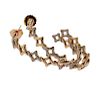 David Yurman Quatrefoil 18k  Gold Diamond Hoop Earrings 