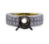 18k Gold Platinum Diamond Engagement Ring Setting 