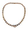 Antique French 18K Gold Geometric Link Necklace