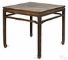 Chinese hardwood painting table, 19th c., 34 3/4'' h., 36 3/4'' w., 37 1/4'' d.