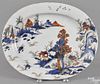 Chinese Imari palette platter, 19th c., with landscape decoration, 12 1/2'' x 15 1/4''.