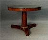 FRENCH MARBLE TOP CENTER TABLE (39" DIAM X 29" T)