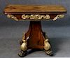 CLASSICAL ROSEWOOD REGENCY CARD TABLE