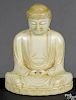 Japanese carved ivory Buddha, late 19th c., 3'' h.