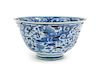 * A Chinese Blue and White Porcelain Bowl Diameter 8 1/2 inches.