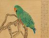 * Liu Dan, (Chinese, b. 1953), Green Parrot and Red Parrot (two works).