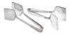 * A Pair of American Silver Sandwich Tongs, Alan Adler, Los Angeles, CA, 20th Century, each having a spot-hammered finish with b