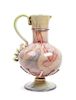* A Rare Calcedonio Glass Pitcher Height 12 inches.