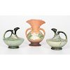 Roseville Pottery Pitchers and Vase